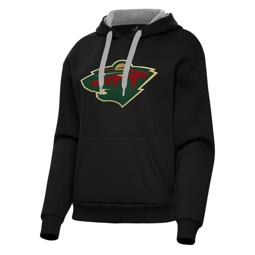 Minnesota Wild Antigua Women's Victory Pullover Hoodie On Sale