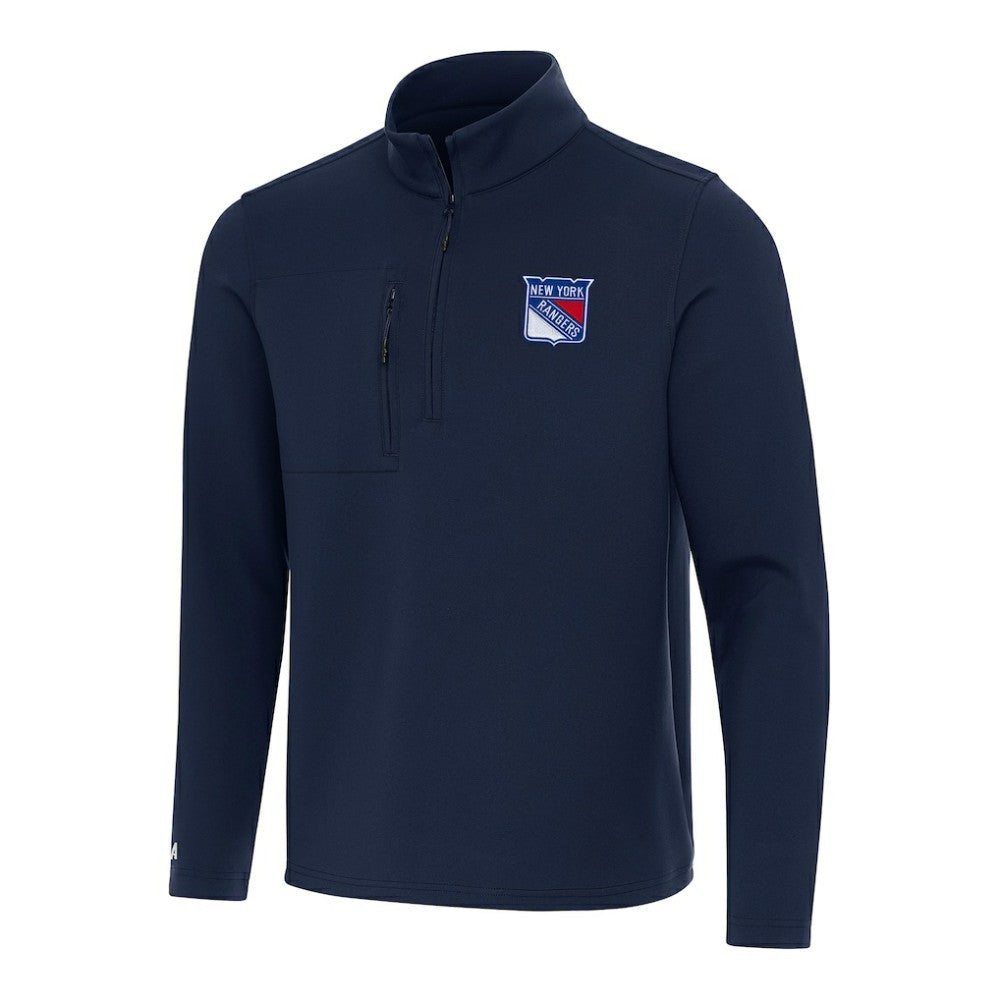New York Rangers Antigua Insider Quarter-Zip Top Outlet
