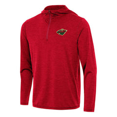 Minnesota Wild Antigua Tidy Quarter-Zip Hoodie On Sale
