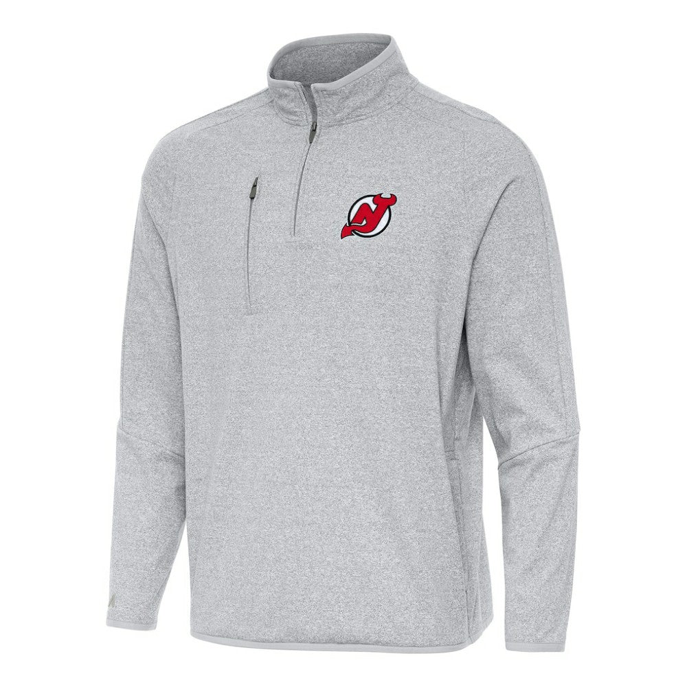 New Jersey Devils Antigua Certain Quarter-Zip Tri-Blend Sweatshirt Discount