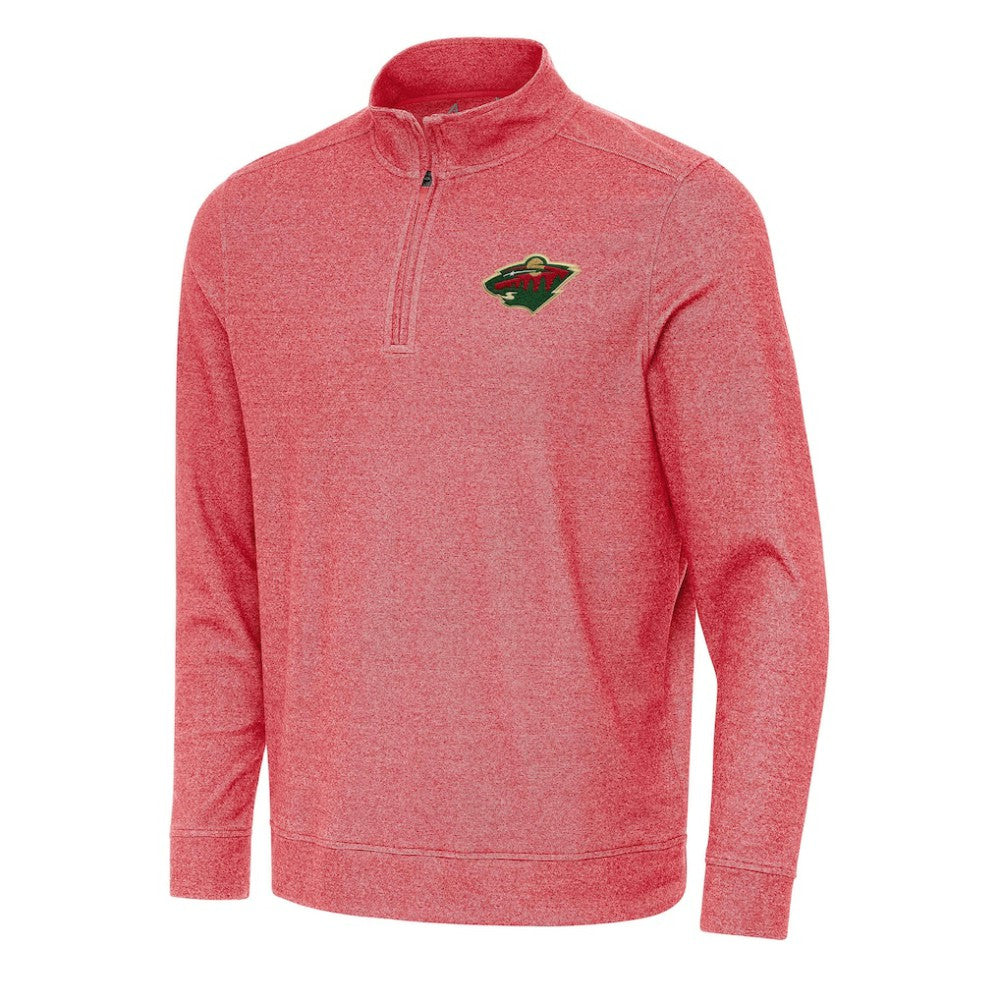 Minnesota Wild Antigua Subtle Quarter-Zip Sweatshirt Outlet