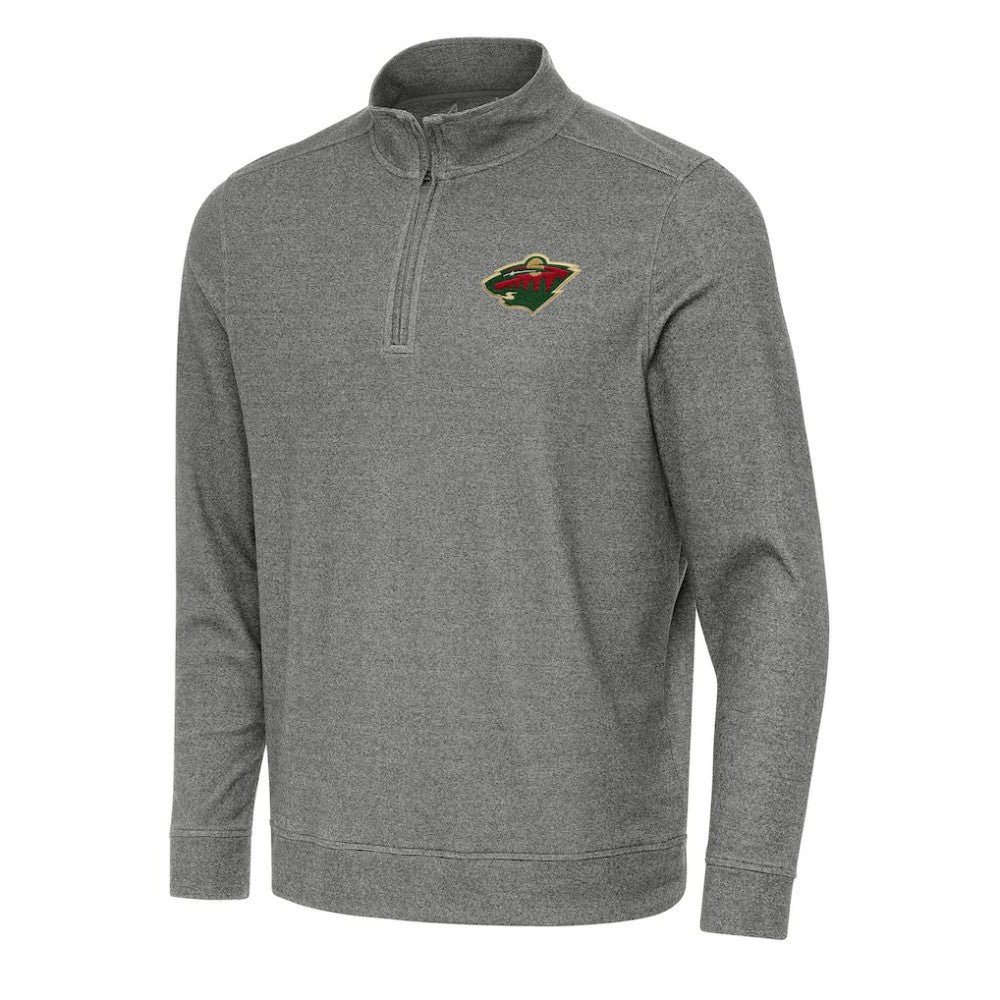 Minnesota Wild Antigua Subtle Quarter-Zip Sweatshirt Sale
