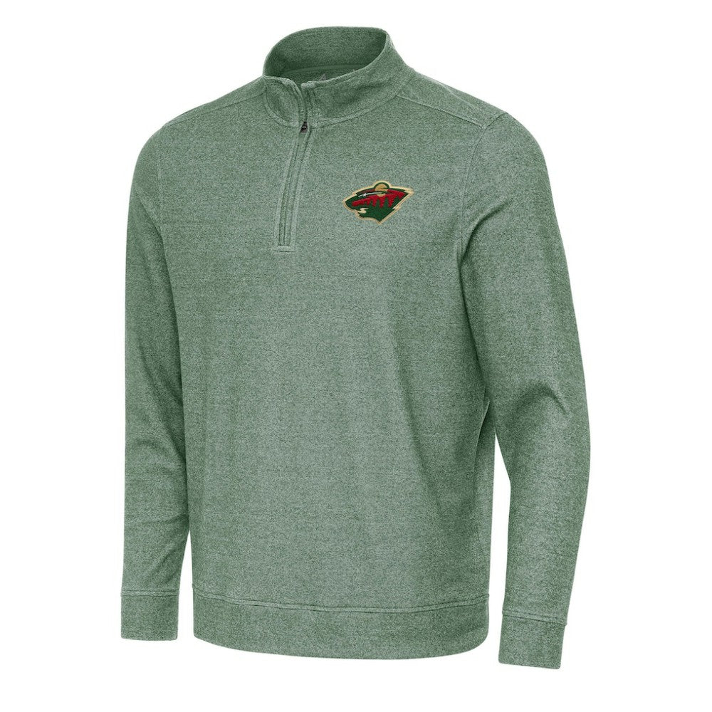 Minnesota Wild Antigua Subtle Quarter-Zip Sweatshirt Sale