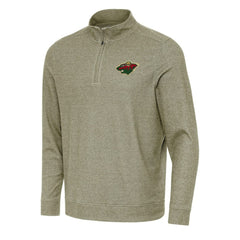 Minnesota Wild Antigua Subtle Quarter-Zip Sweatshirt On Sale
