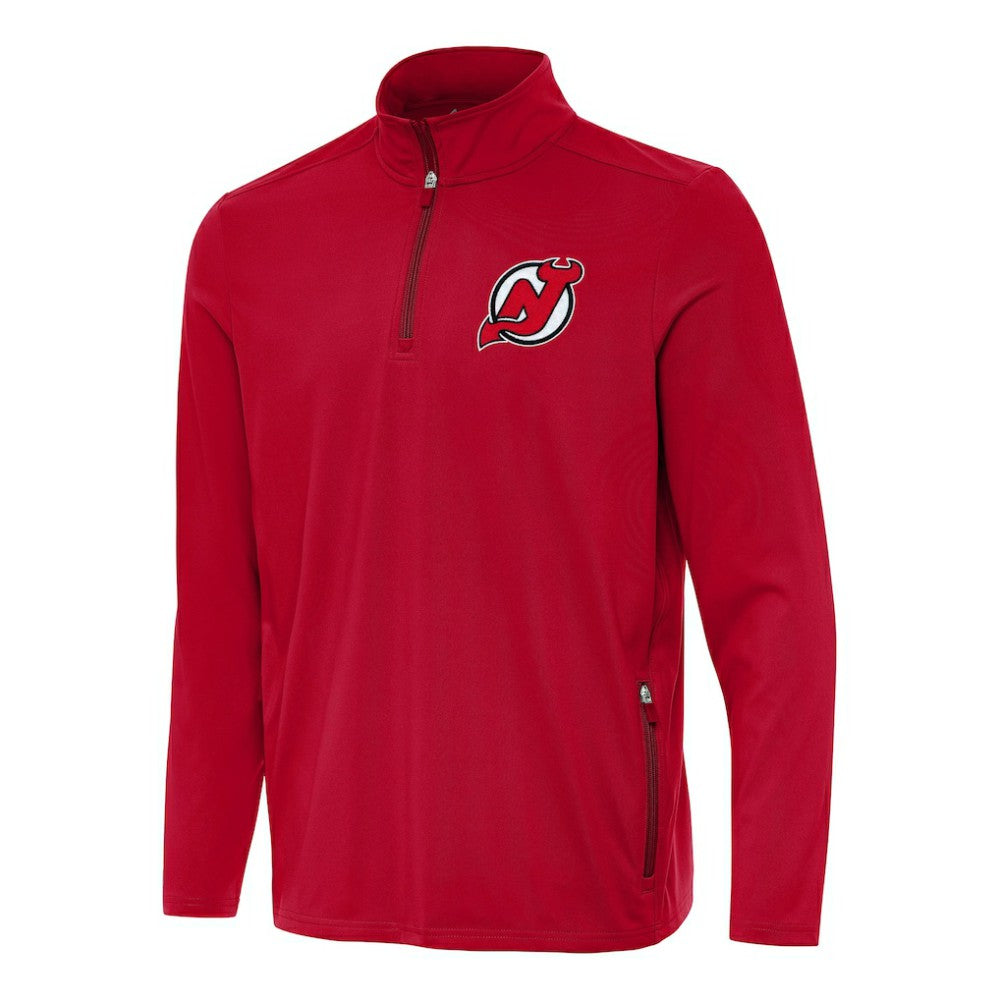 New Jersey Devils Antigua Perilous Quarter-Zip Sweatshirt Discount