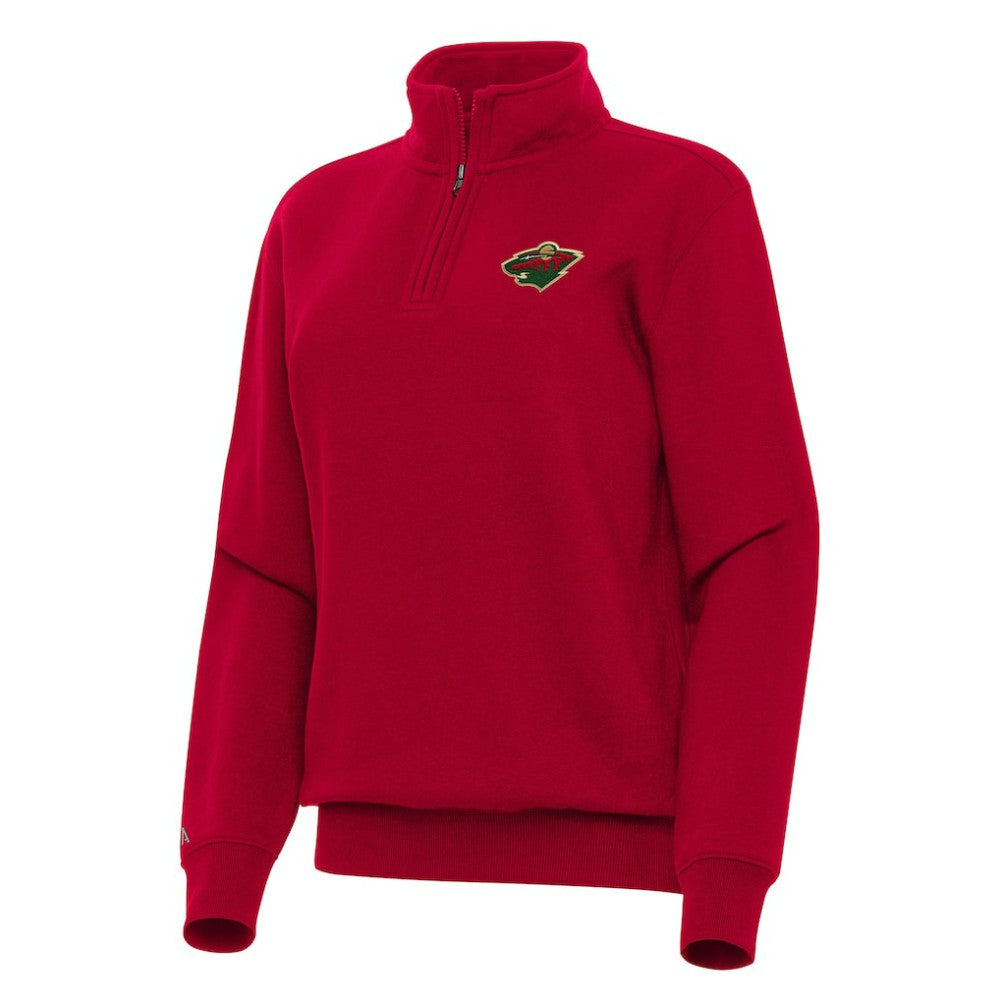 Minnesota Wild Antigua Women's Victory Quarter-Zip Sweatshirt Online