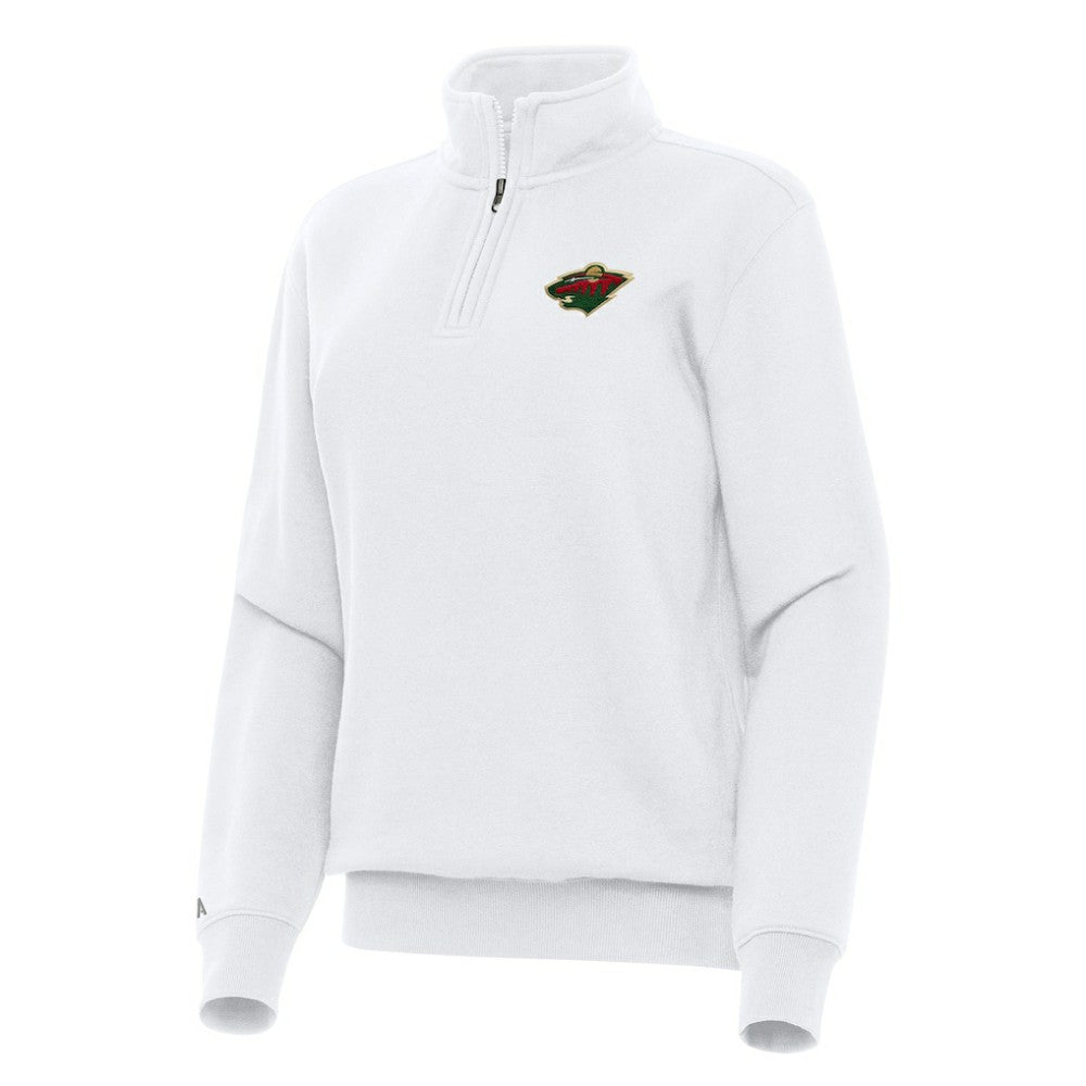 Minnesota Wild Antigua Women's Victory Quarter-Zip Sweatshirt Online