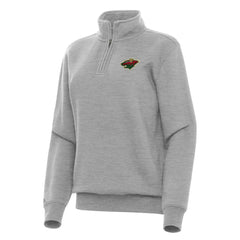 Minnesota Wild Antigua Women's Victory Quarter-Zip Sweatshirt On Sale
