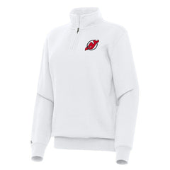 New Jersey Devils Antigua Women's Victory Quarter-Zip Sweatshirt Online