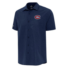 Montreal Canadiens Antigua Activate Woven Short Sleeve Button-Up Shirt Online