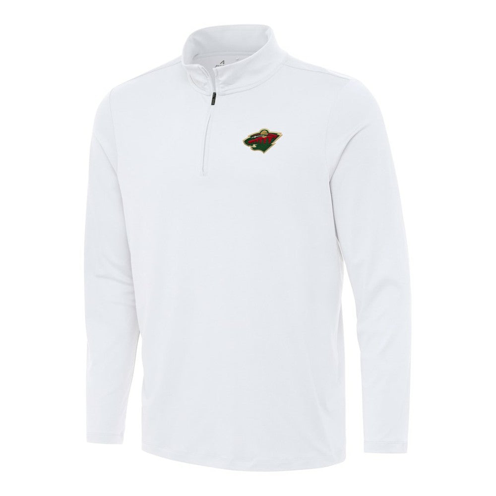 Minnesota Wild Antigua Reprocess Quarter-Zip Top On Sale
