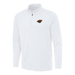 Minnesota Wild Antigua Reprocess Quarter-Zip Top On Sale