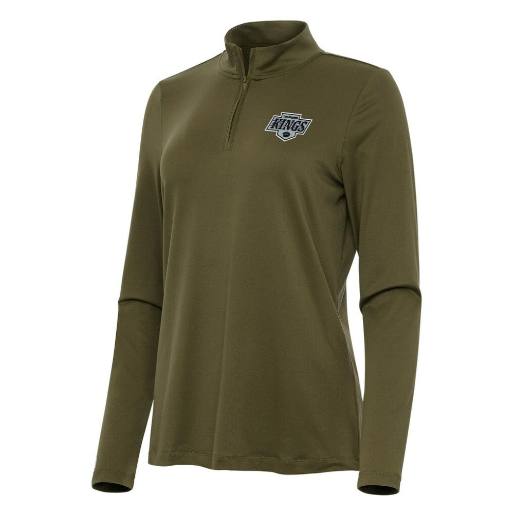 Los Angeles Kings Antigua Women's Reprocess Quarter-Zip Top Discount