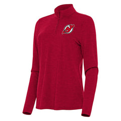 New Jersey Devils Antigua Women's Bright Quarter-Zip Top For Sale