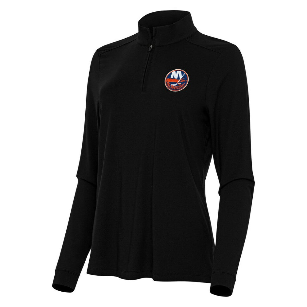 New York Islanders Antigua Women's Intent Quarter-Zip Top On Sale
