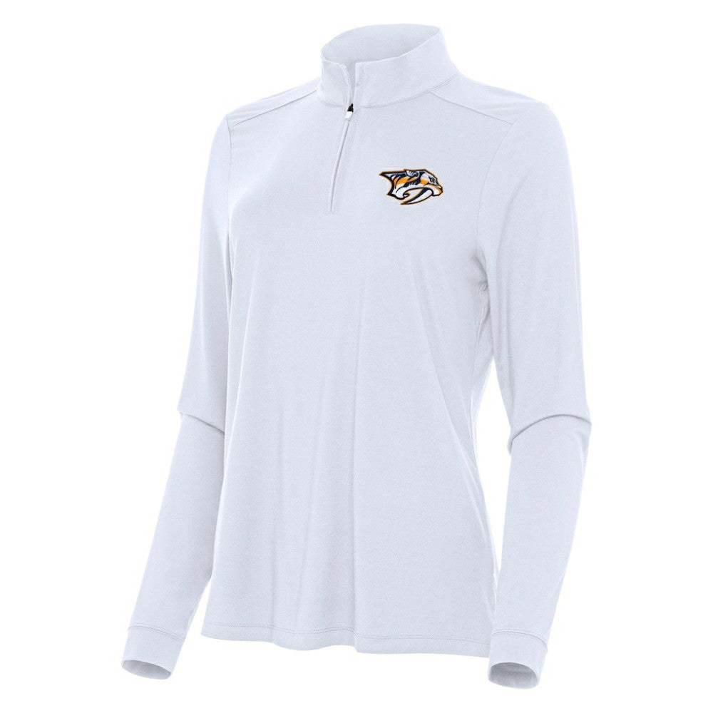 Nashville Predators Antigua Women's Intent Quarter-Zip Top Outlet