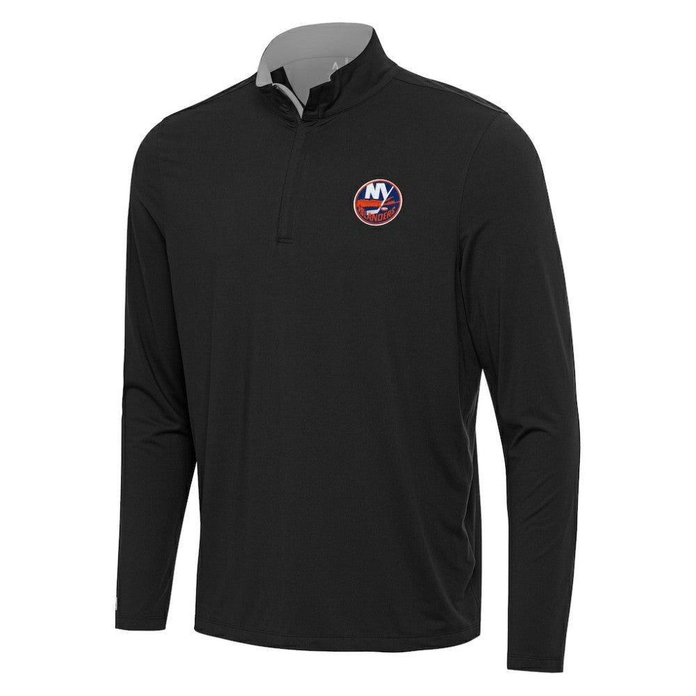 New York Islanders Antigua Content Quarter-Zip Pullover Top On Sale