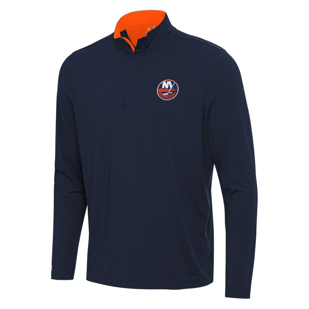 New York Islanders Antigua Content Quarter-Zip Pullover Top Discount