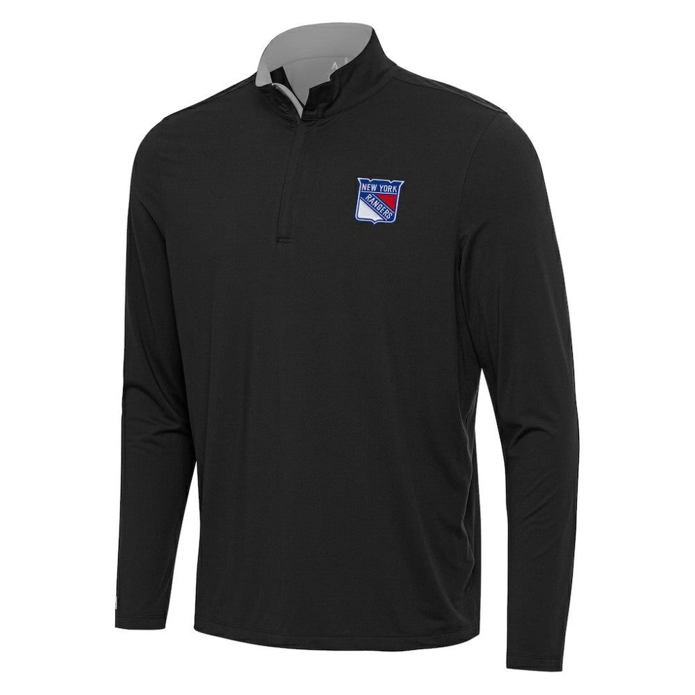 New York Rangers Antigua Content Quarter-Zip Pullover Top Outlet
