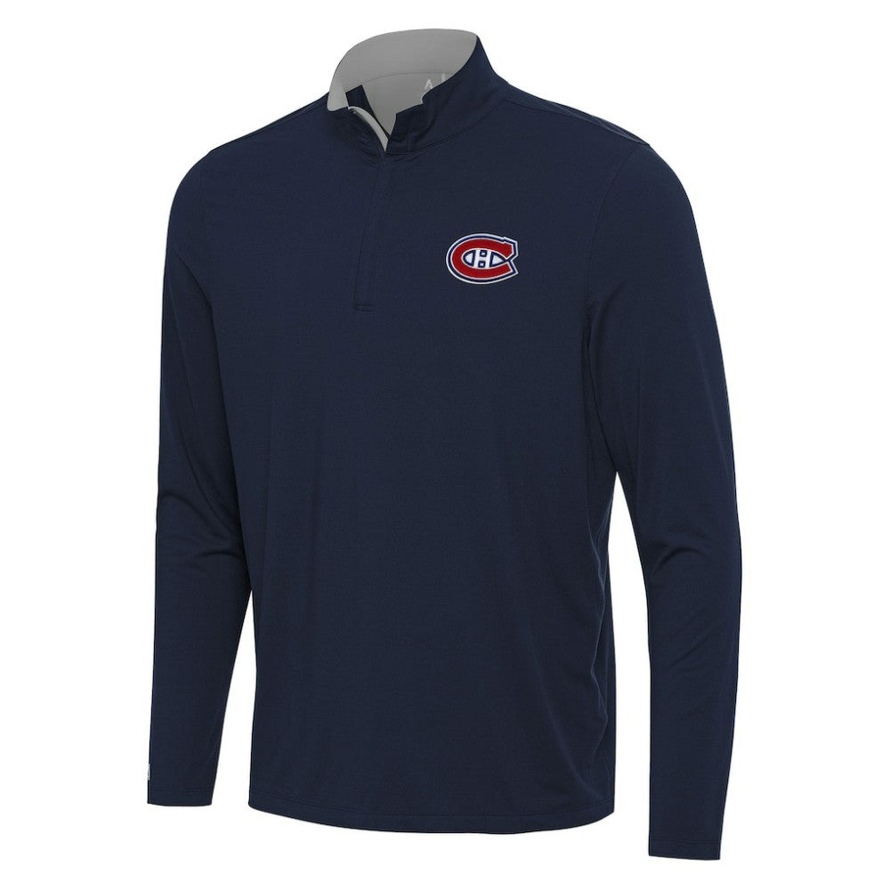 Montreal Canadiens Antigua Content Quarter-Zip Pullover Top Outlet