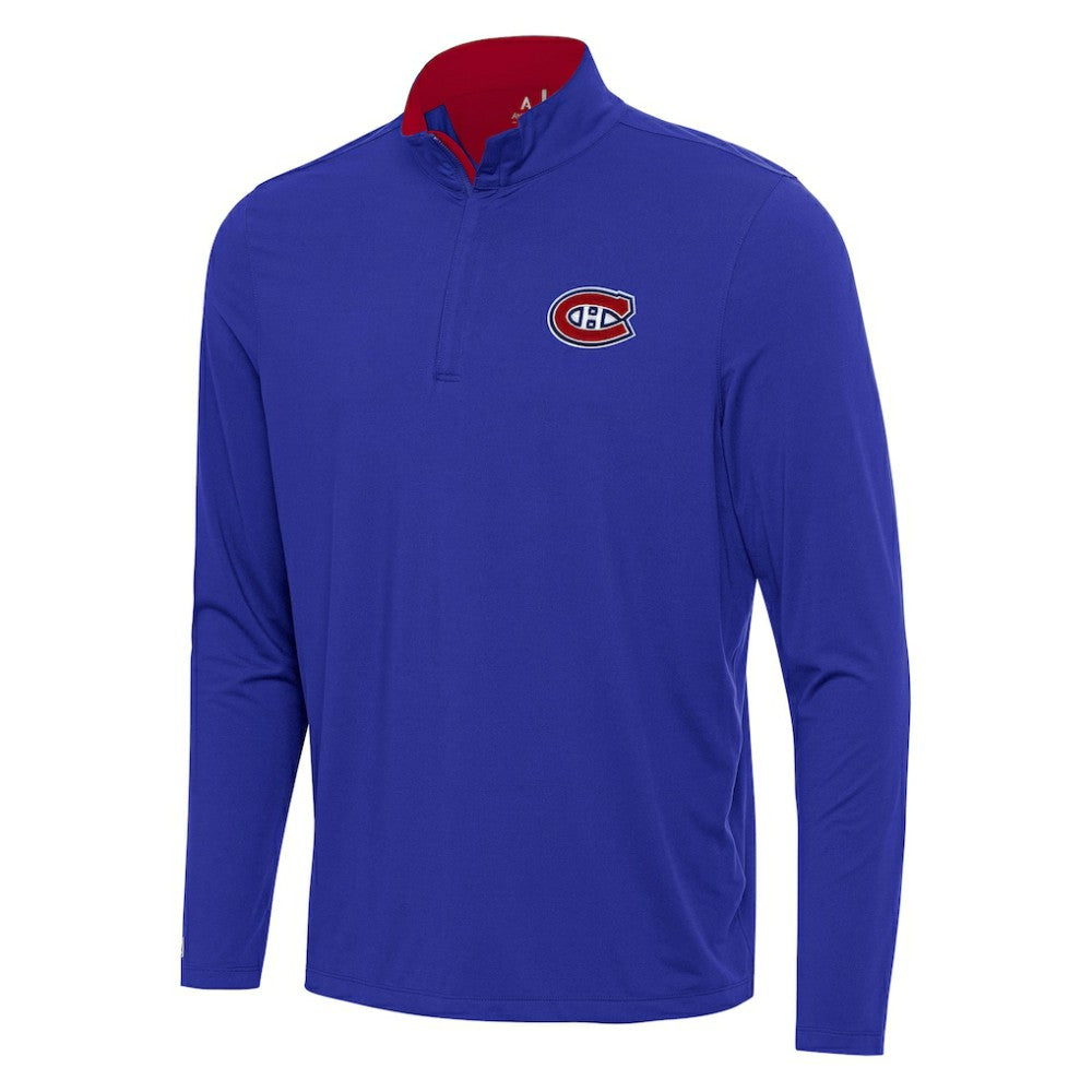 Montreal Canadiens Antigua Content Quarter-Zip Pullover Top Sale