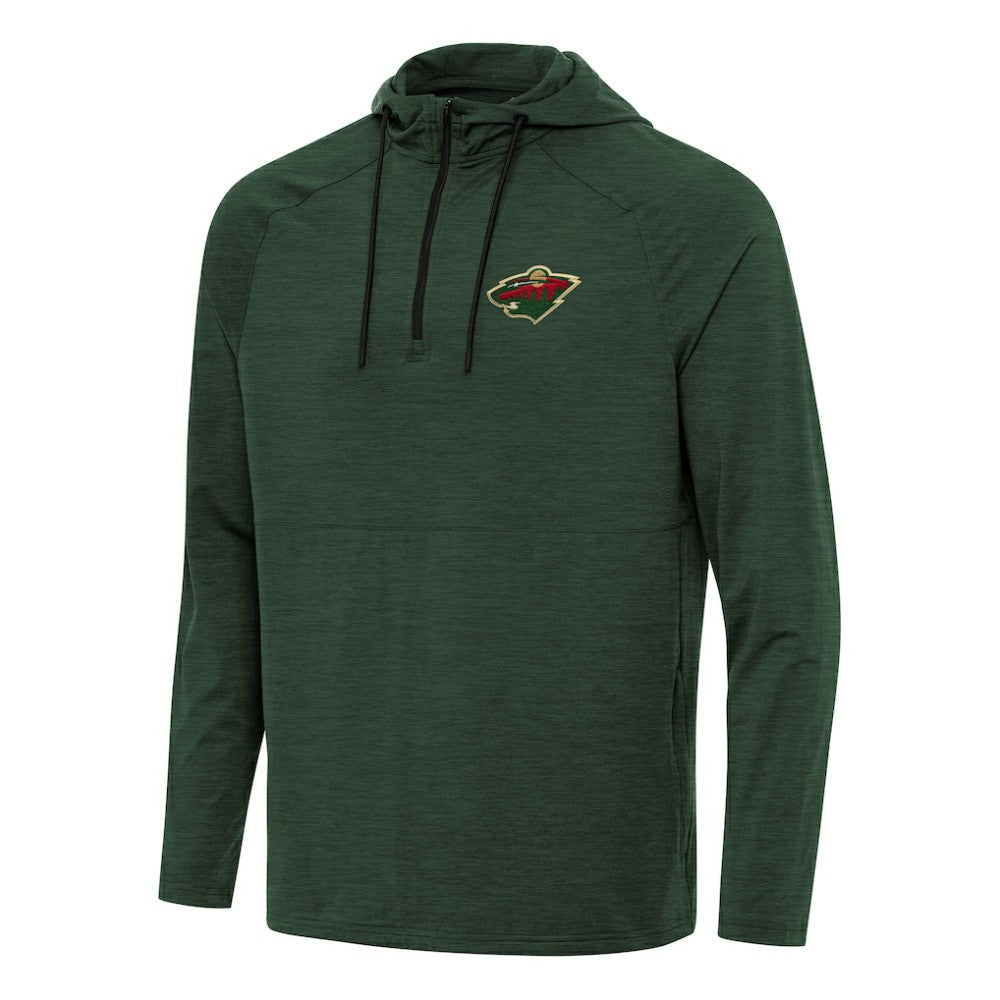 Minnesota Wild Antigua Spikes Quarter-Zip Hoodie Discount