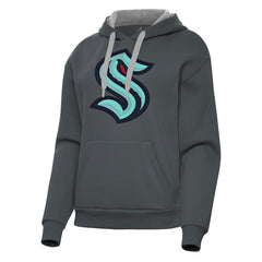 Seattle Kraken Antigua Women's Victory Pullover Hoodie For Sale