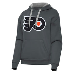Philadelphia Flyers Antigua Women's Victory Pullover Hoodie On Sale