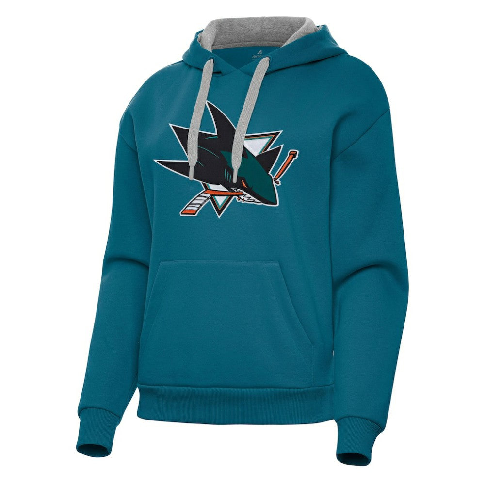 San Jose Sharks Antigua Women's Victory Pullover Hoodie Discount