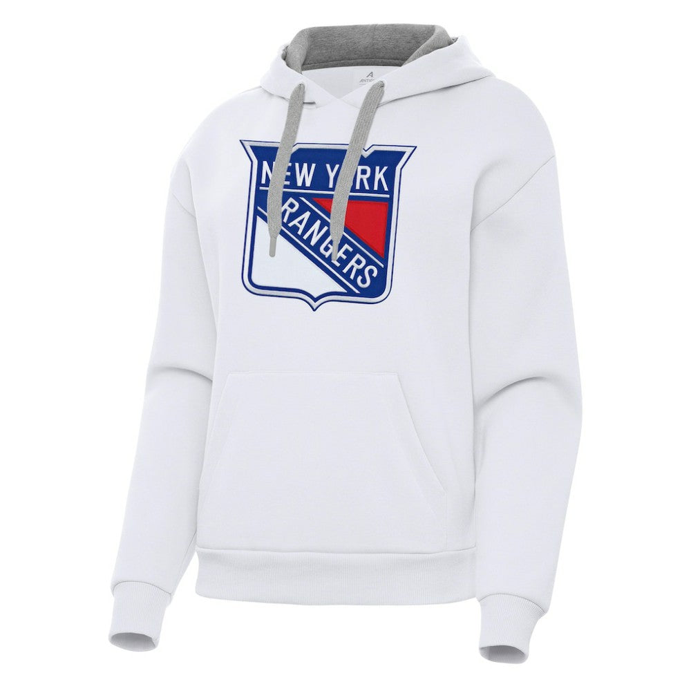 New York Rangers Antigua Women's Victory Pullover Hoodie On Sale