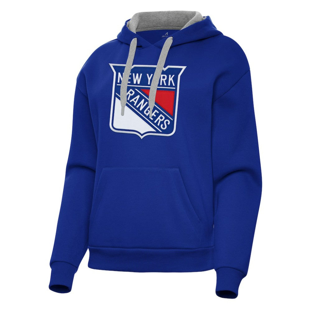 New York Rangers Antigua Women's Victory Pullover Hoodie Discount