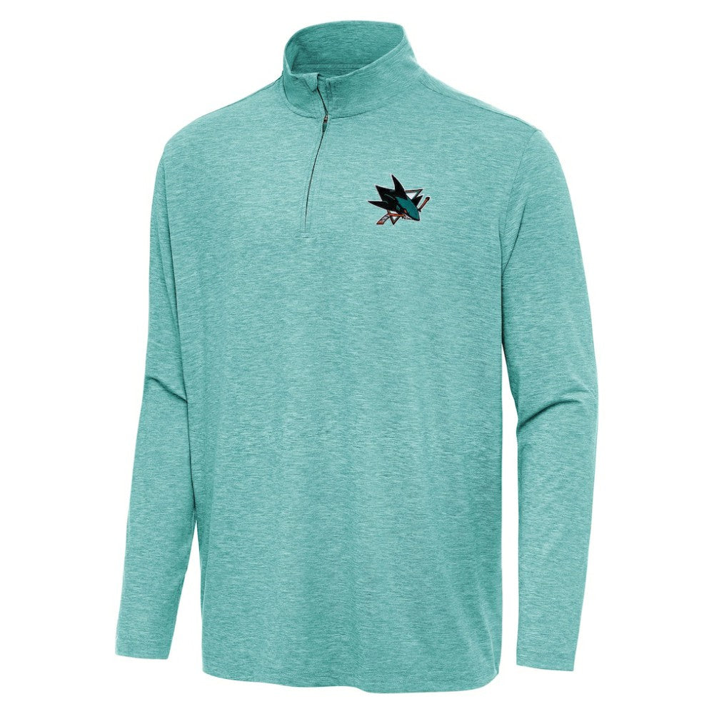 San Jose Sharks Antigua Hunk Quarter-Zip Top Sale