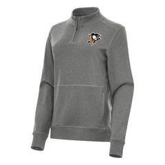 Pittsburgh Penguins Antigua Women's Crush Quarter-Zip Fleece Sweatshirt Online