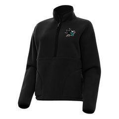 San Jose Sharks Antigua Women's Figure Half-Zip Pullover Sweatshirt Sale