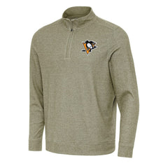 Pittsburgh Penguins Antigua Subtle Quarter-Zip Sweatshirt For Sale
