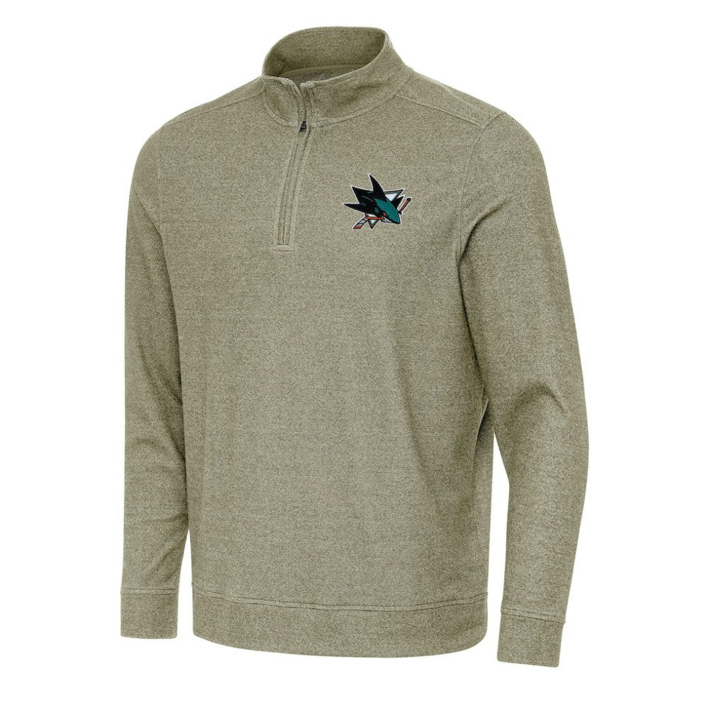 San Jose Sharks Antigua Subtle Quarter-Zip Sweatshirt On Sale