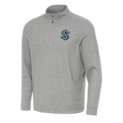 Seattle Kraken Antigua Subtle Quarter-Zip Sweatshirt Sale