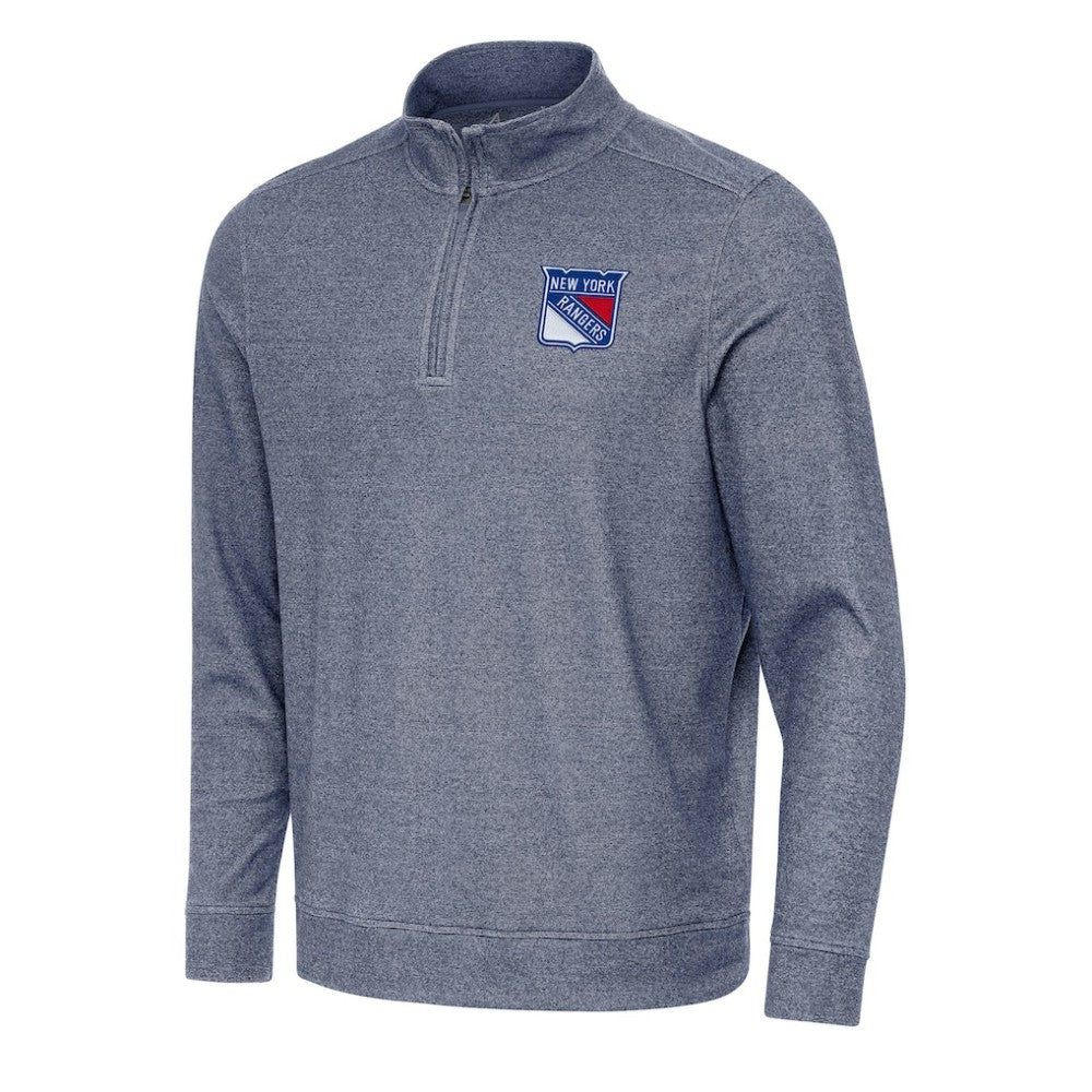 New York Rangers Antigua Subtle Quarter-Zip Sweatshirt Sale