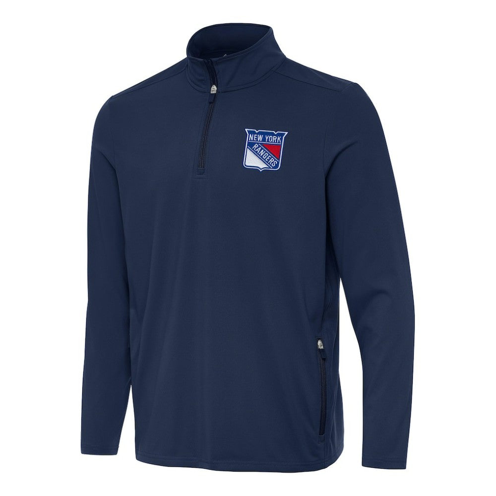 New York Rangers Antigua Perilous Quarter-Zip Sweatshirt Online