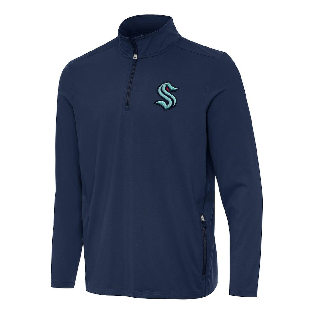 Seattle Kraken Antigua Perilous Quarter-Zip Sweatshirt For Sale