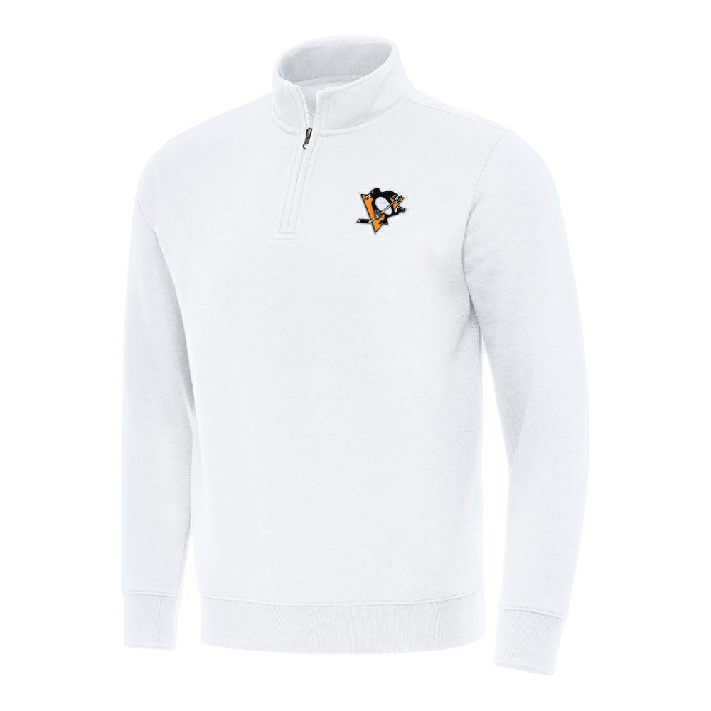 Pittsburgh Penguins Antigua Victory Quarter-Zip Mock Sweatshirt Sale