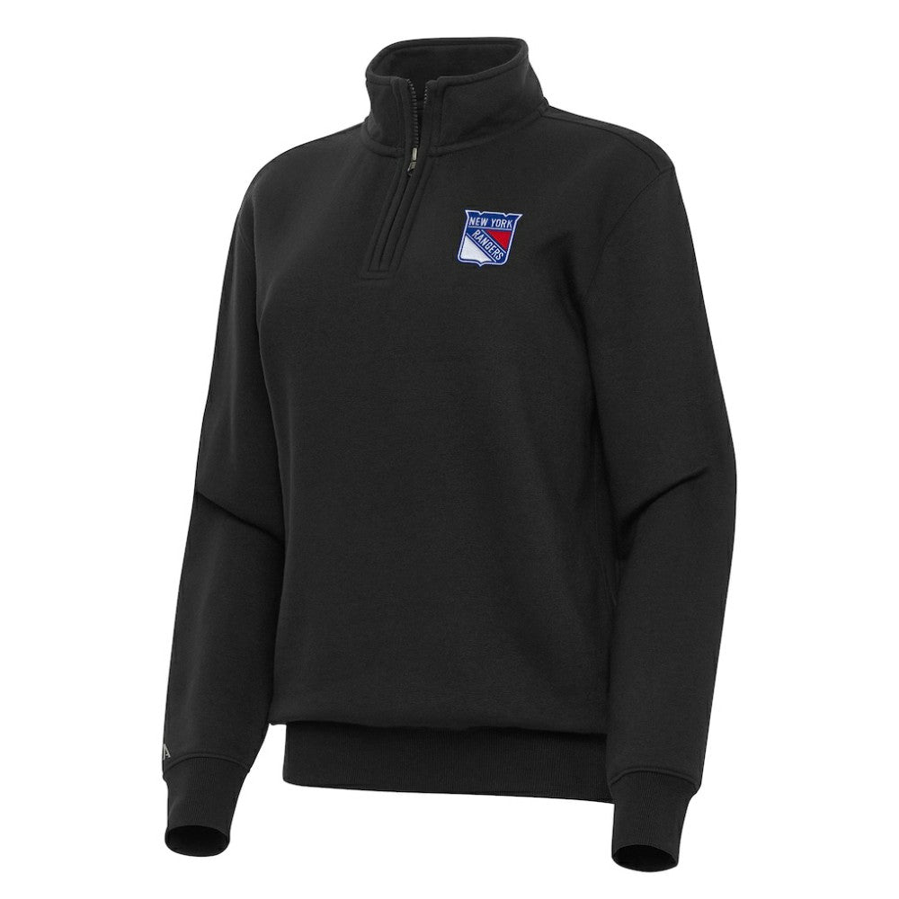 New York Rangers Antigua Women's Victory Quarter-Zip Sweatshirt On Sale