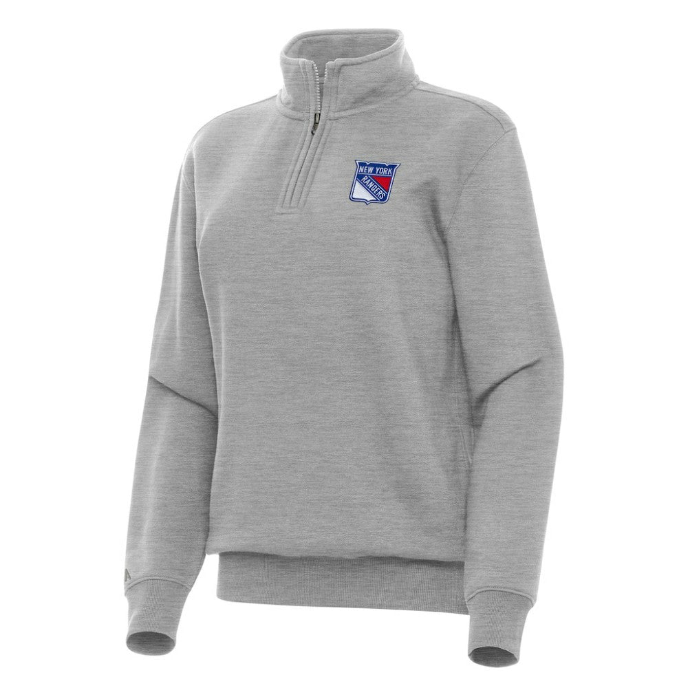 New York Rangers Antigua Women's Victory Quarter-Zip Sweatshirt Sale