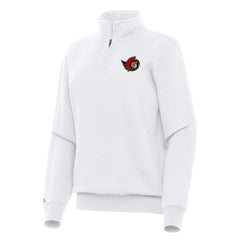 Ottawa Senators Antigua Women's Victory Quarter-Zip Sweatshirt On Sale