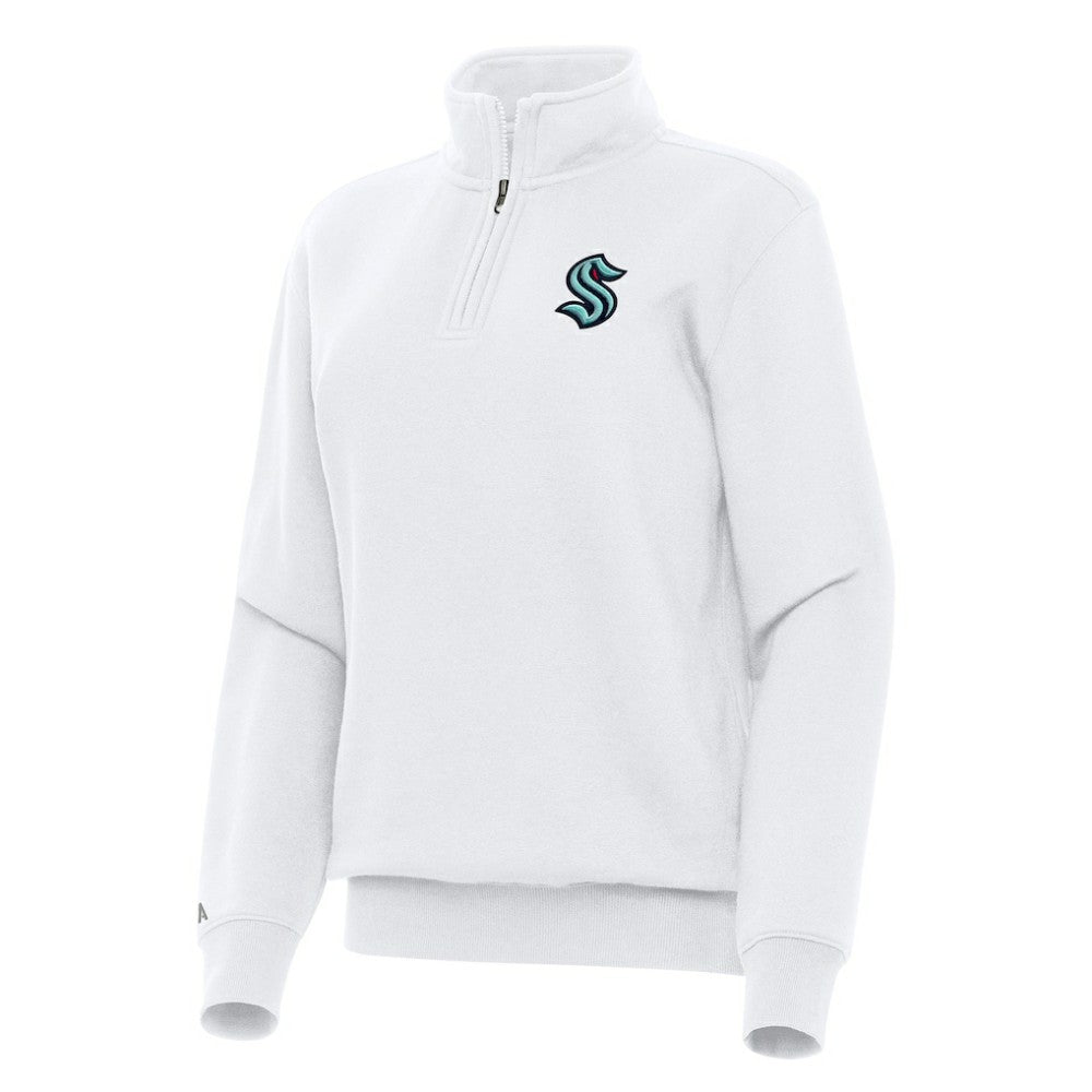 Seattle Kraken Antigua Women's Victory Quarter-Zip Sweatshirt Sale