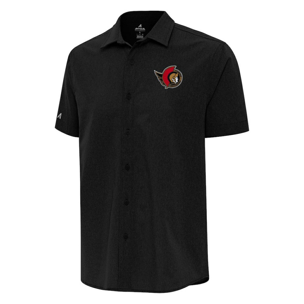 Ottawa Senators Antigua Activate Woven Short Sleeve Button-Up Shirt Sale