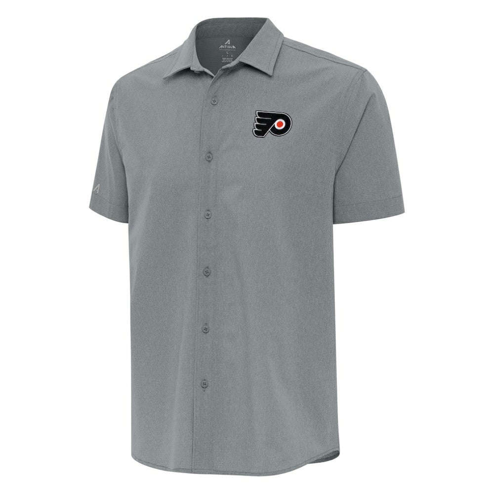 Philadelphia Flyers Antigua Activate Woven Short Sleeve Button-Up Shirt Outlet