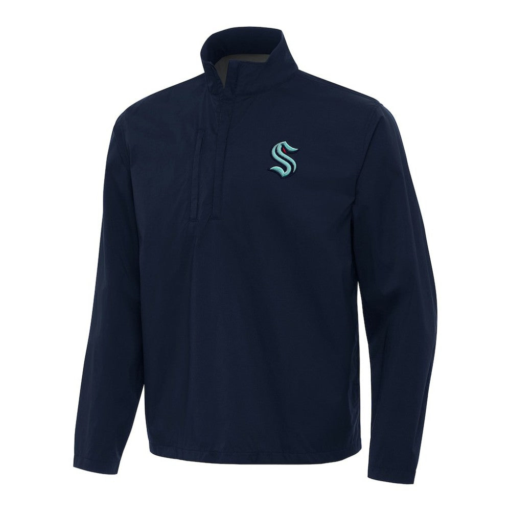 Seattle Kraken Antigua Brisk Quarter-Zip Windbreaker For Sale
