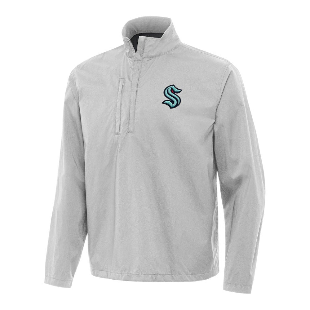 Seattle Kraken Antigua Brisk Quarter-Zip Windbreaker On Sale