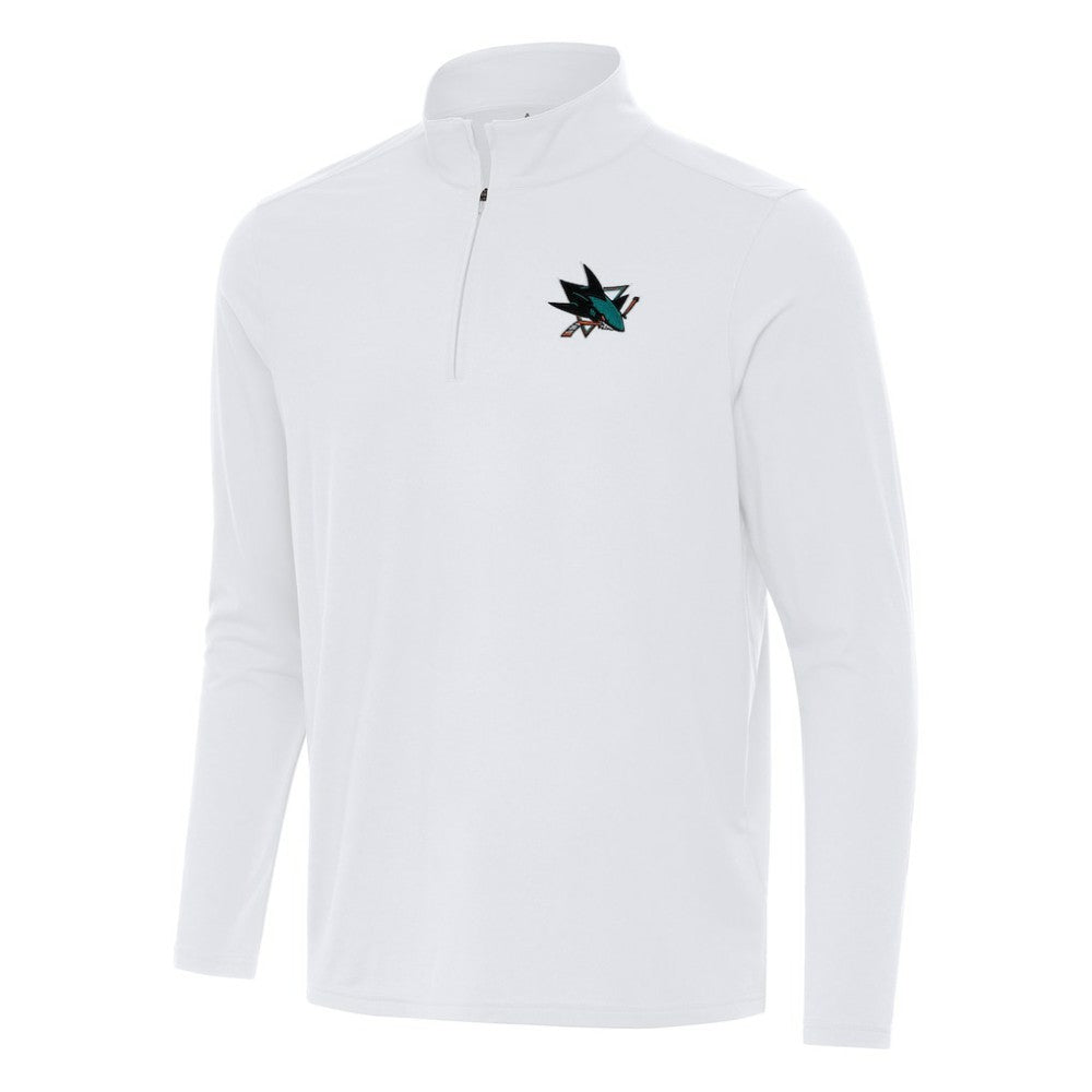 San Jose Sharks Antigua Intent Quarter-Zip Top On Sale